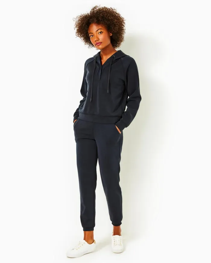 Women Lilly Pulitzer Loungewear UPF 50 Kendy Pullover and Aveena Knit Pant Set Noir Women Lilly Pulitzer Loungewear UPF 50 Kendy Pullover and Aveena Knit Pant Set Noir