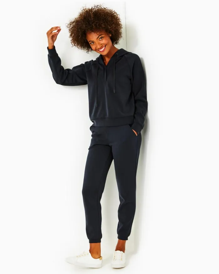 Women Lilly Pulitzer Loungewear UPF 50 Kendy Pullover and Aveena Knit Pant Set Noir Women Lilly Pulitzer Loungewear UPF 50 Kendy Pullover and Aveena Knit Pant Set Noir