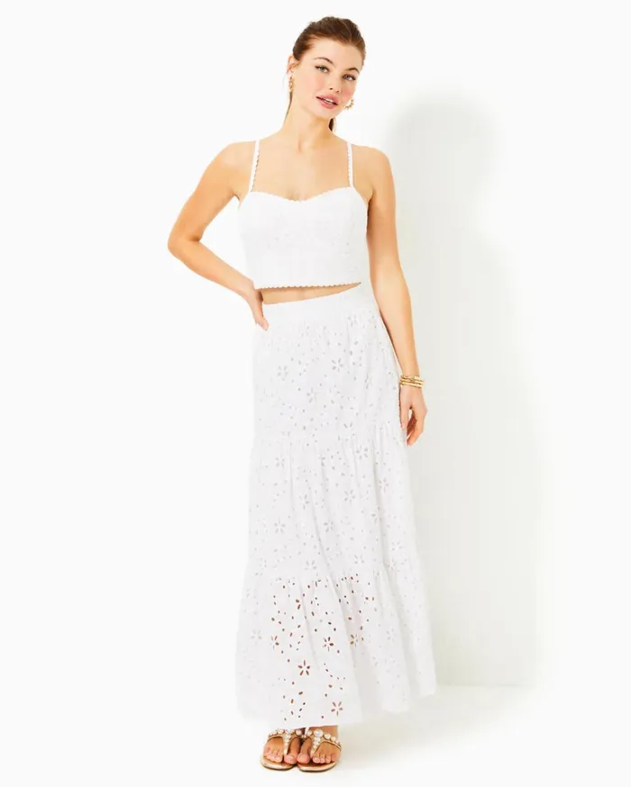 Women Lilly Pulitzer Matching Sets Winslow Eyelet Top and Short Set Resort White Sealife Eyelet Women Lilly Pulitzer Matching Sets Winslow Eyelet Top and Short Set Resort White Sealife Eyelet