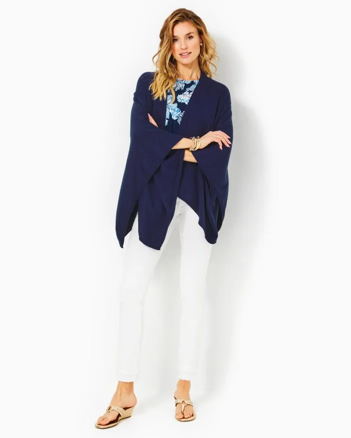 Women Lilly Pulitzer Scarves and Wraps Terri Sweater Wrap Resort White Women Lilly Pulitzer Scarves and Wraps Terri Sweater Wrap Resort White