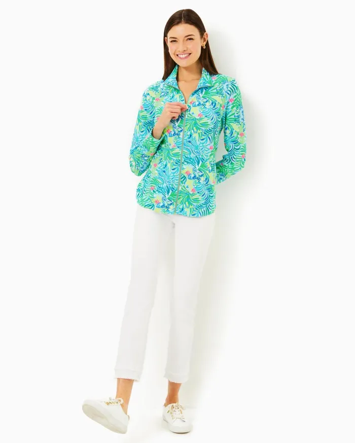 Women Lilly Pulitzer Tops UPF 50 Leona ZipUp Jacket Multi Via Parigi Women Lilly Pulitzer Tops UPF 50 Leona ZipUp Jacket Multi Via Parigi