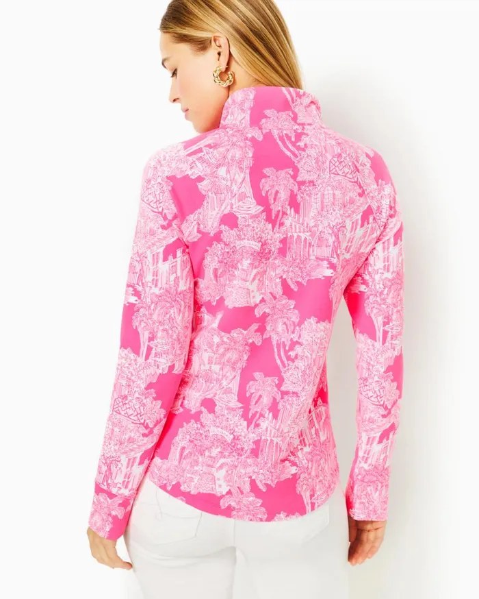 Women Lilly Pulitzer Tops UPF 50 Skipper Popover Bayside Blue Lilly Loves Texas Women Lilly Pulitzer Tops UPF 50 Skipper Popover Bayside Blue Lilly Loves Texas