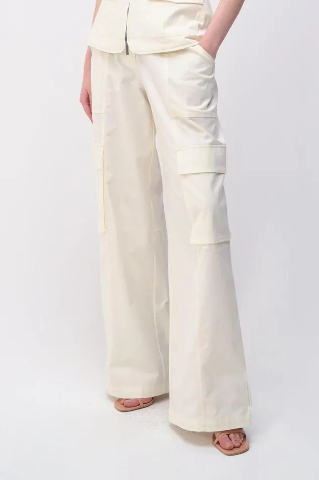 Women Lionelle Pant Natural White Jonathan Simkhai Pants and Bottoms