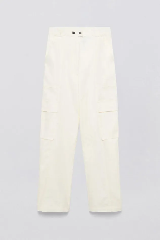 Women Lionelle Pant Natural White Jonathan Simkhai Pants and Bottoms