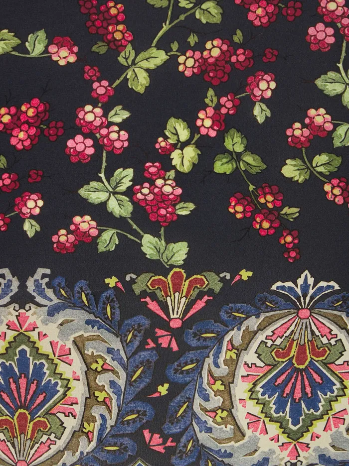 Women Long Printed Silk Shirt Etro Shirts And Blouses