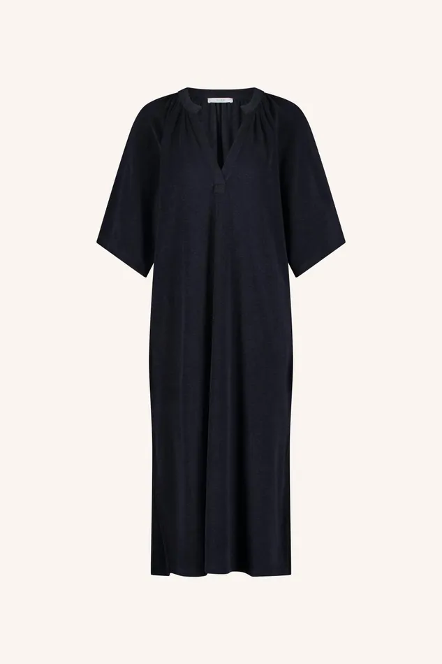Women Louisa Slub Dress Midnight Bybar Dresses Women Louisa Slub Dress Midnight Bybar Dresses
