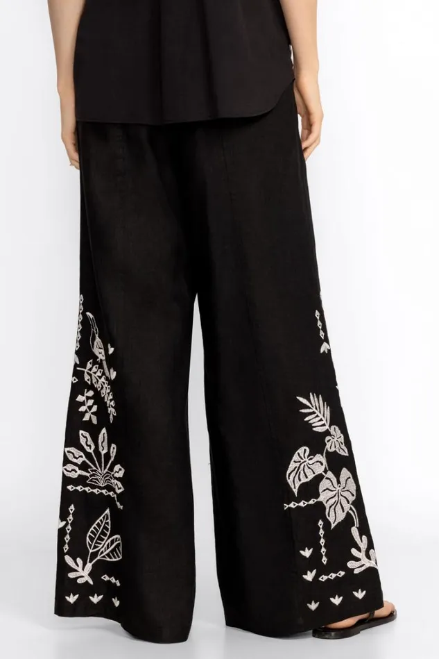 Women LUCIANA WIDE LEG SEAMED PANT Black Johnny Was Bottoms Women LUCIANA WIDE LEG SEAMED PANT Black Johnny Was Bottoms