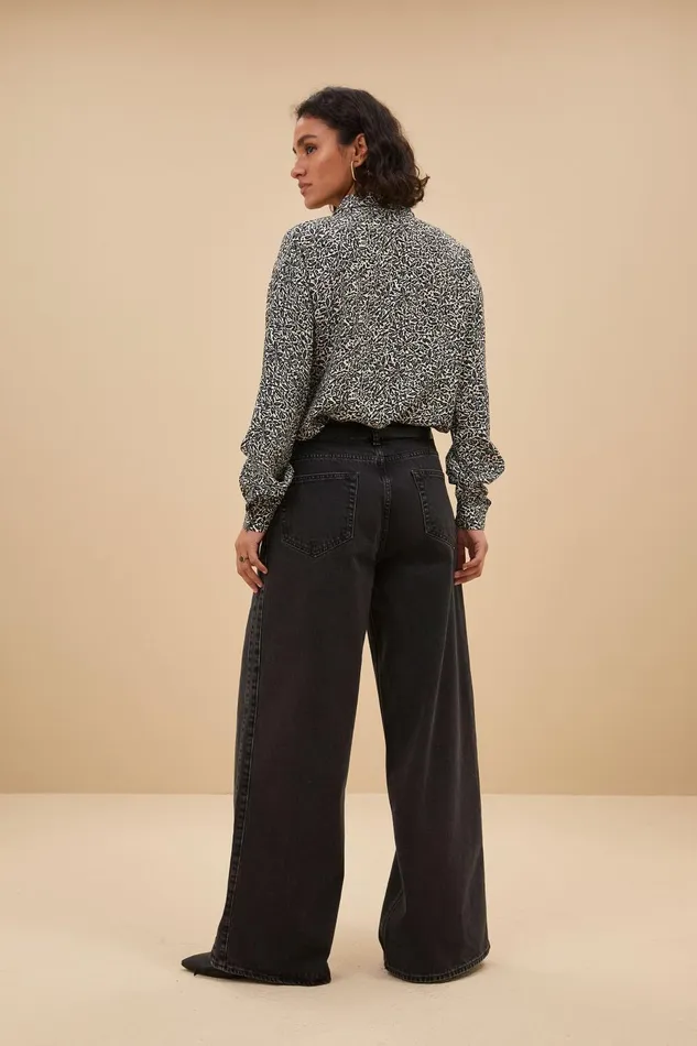 Women Lykke Calm Flower Blouse Calm Flower Print Bybar Blouses Women Lykke Calm Flower Blouse Calm Flower Print Bybar Blouses