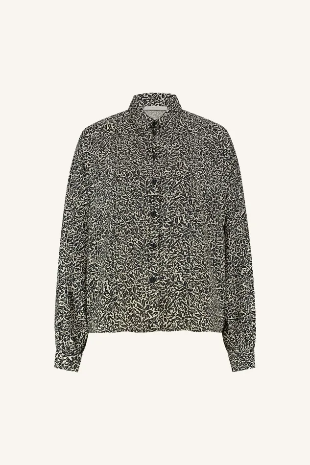 Women Lykke Calm Flower Blouse Calm Flower Print Bybar Blouses Women Lykke Calm Flower Blouse Calm Flower Print Bybar Blouses