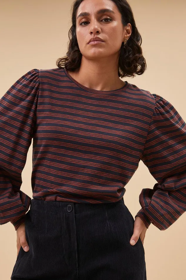 Women Made Irregular Stripe Top Midnight Bybar Tops and Shirts Women Made Irregular Stripe Top Midnight Bybar Tops and Shirts
