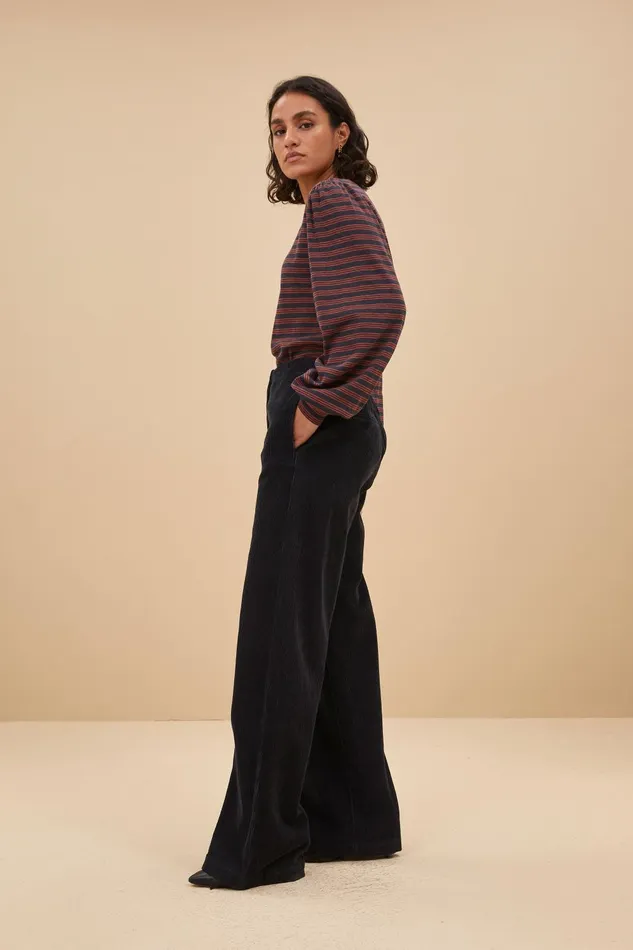 Women Made Irregular Stripe Top Midnight Bybar Tops and Shirts Women Made Irregular Stripe Top Midnight Bybar Tops and Shirts
