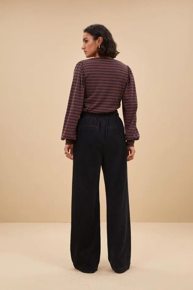 Women Made Irregular Stripe Top Midnight Bybar Tops and Shirts Women Made Irregular Stripe Top Midnight Bybar Tops and Shirts