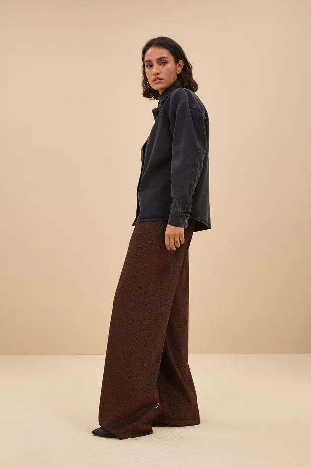Women Mae Twill Blouse Jet Black Bybar Blouses