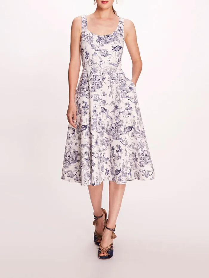 Women Marchesa Dresses Elowen Dress Ivorynavy