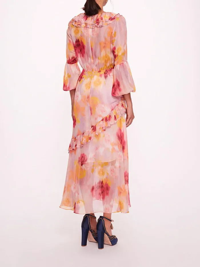 Women Marchesa Dresses Varda Pink Multi Women Marchesa Dresses Varda Pink Multi