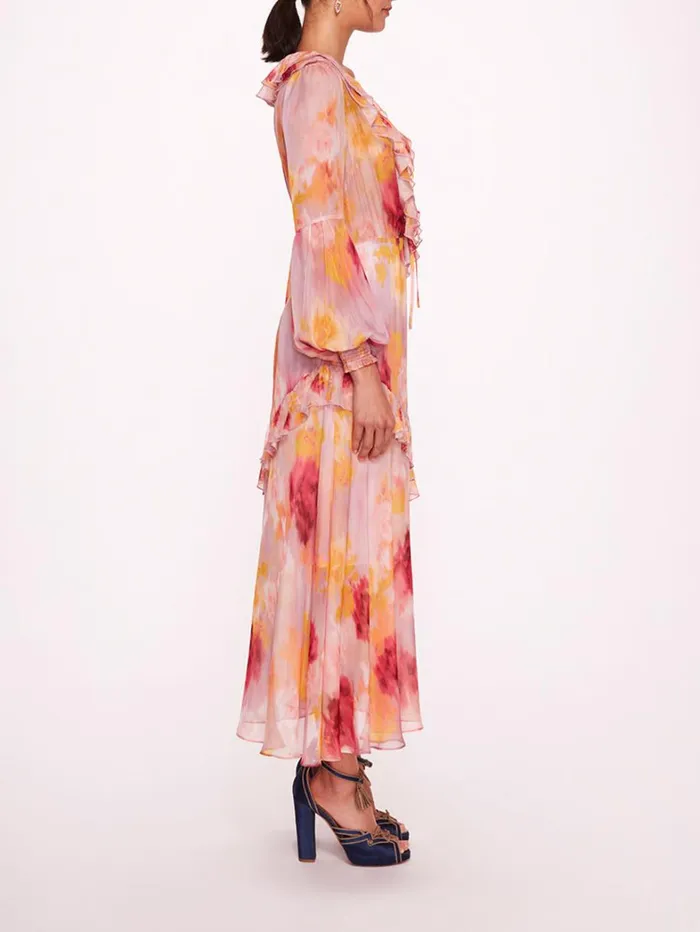 Women Marchesa Dresses Varda Pink Multi Women Marchesa Dresses Varda Pink Multi