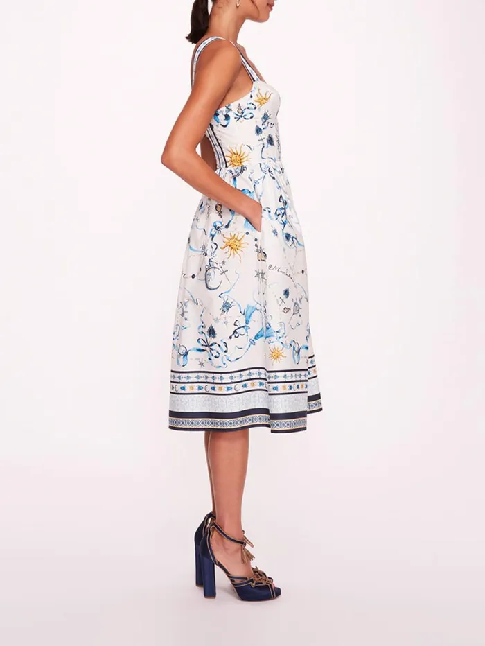 Women Marchesa Dresses Willow Blue Multi Women Marchesa Dresses Willow Blue Multi
