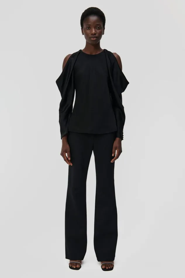 Women Marisa Top Black Jonathan Simkhai Tops and Bodysuits