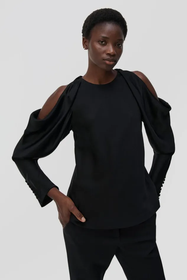 Women Marisa Top Black Jonathan Simkhai Tops and Bodysuits