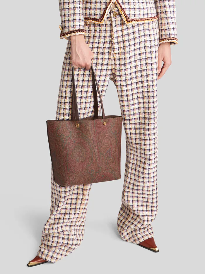 Women Medium Essential Bag With Clutch Etro Shopping Bags