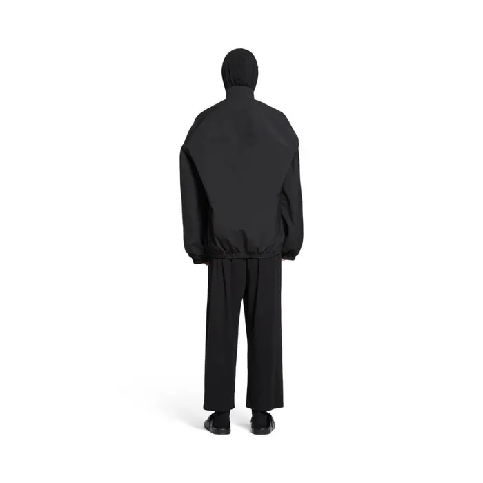 WomenMen Coats and Jackets Balenciaga Unity Sports Icon Cocoon Kick Windbreaker In Black