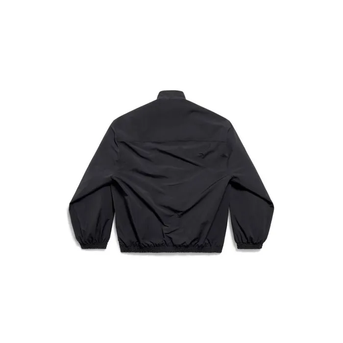 WomenMen Coats and Jackets Balenciaga Unity Sports Icon Cocoon Kick Windbreaker In Black