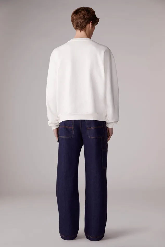 WomenMen Fiorucci Sweatshirts and Hoodies Unisex Cocktail Squiggle Logo Sweatshirt White WomenMen Fiorucci Sweatshirts and Hoodies Unisex Cocktail Squiggle Logo Sweatshirt White