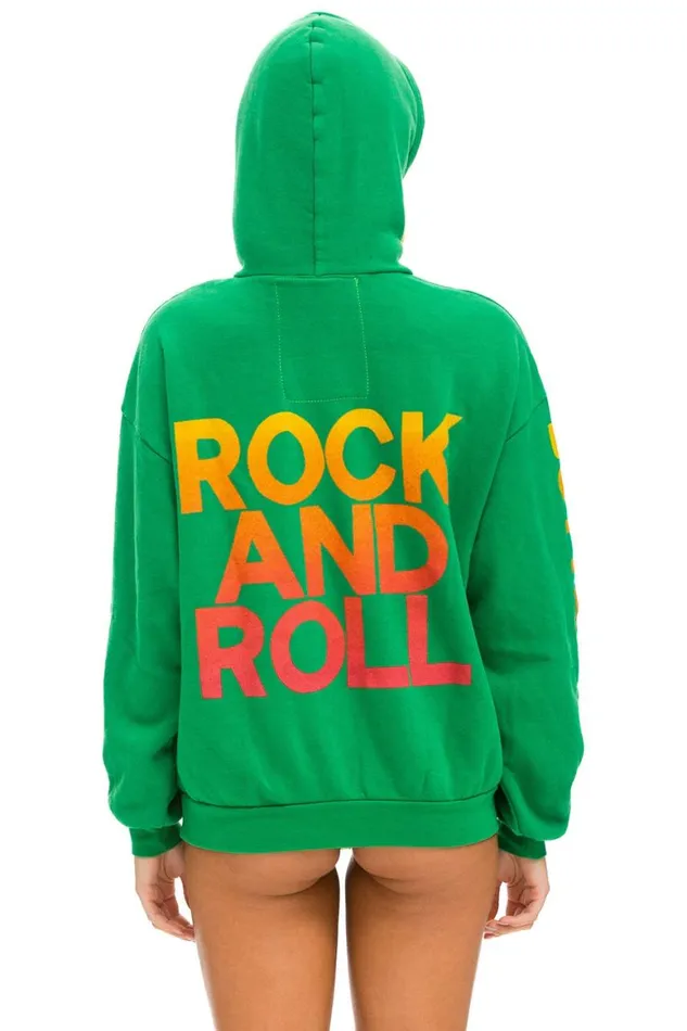 WomenMen Hoodies Aviator Nation Bottlerock 2024 Relaxed Pullover Hoodie 8211 Kelly Green