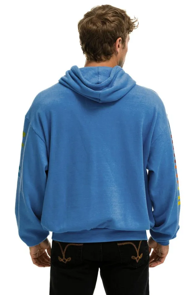 WomenMen Hoodies Aviator Nation Haight Ashbury Relaxed Pullover Hoodie 8211 Cobalt