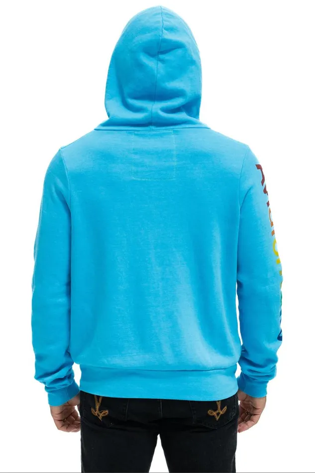 WomenMen Hoodies Aviator Nation Hamptons Hoodie 8211 Neon Blue