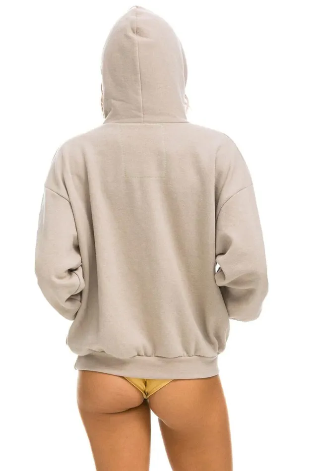 WomenMen Hoodies Aviator Nation New York City Relaxed Pullover Hoodie 8211 Sand