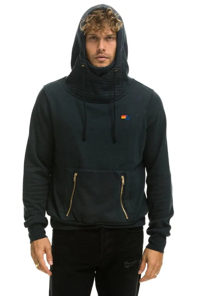 WomenMen Hoodies Aviator Nation Ninja Pullover Hoodie 8211 Charcoal