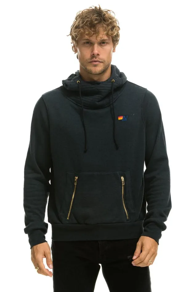 WomenMen Hoodies Aviator Nation Ninja Pullover Hoodie 8211 Charcoal