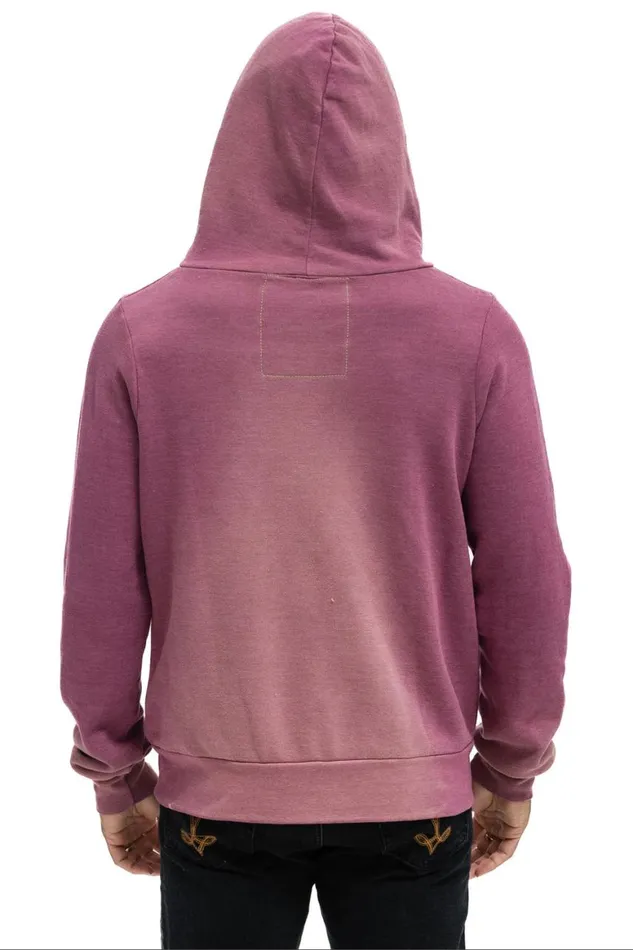 WomenMen Hoodies Aviator Nation Venice Surfer Zip Hoodie 8211 Faded Berry