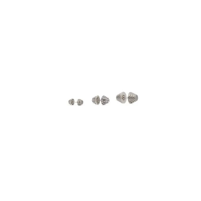 WomenMen Jewellery Balenciaga Cagole Earrings Set In Antique Silver