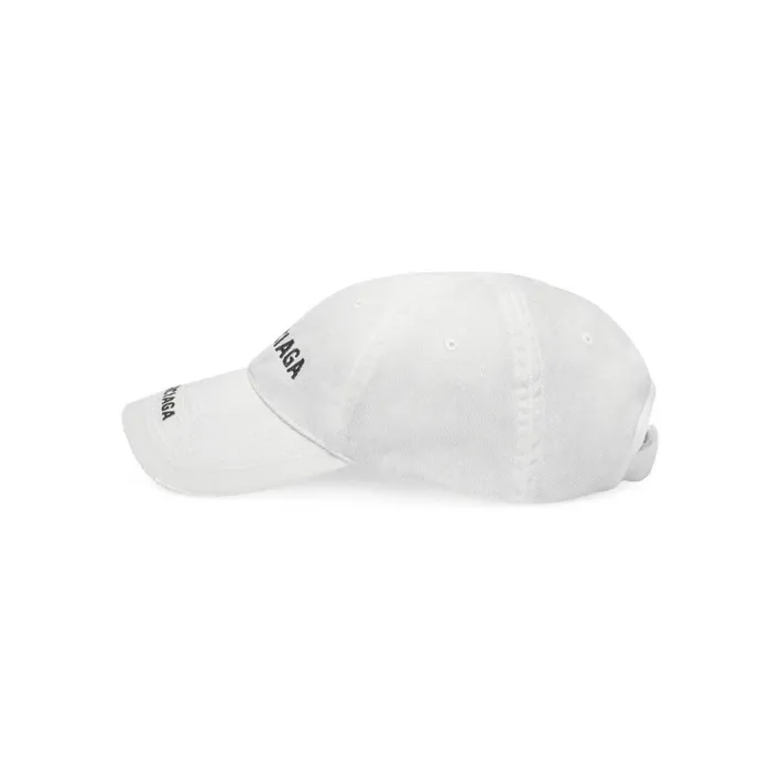 WomenMen Scarves and Caps Balenciaga Double Logo Cap In White