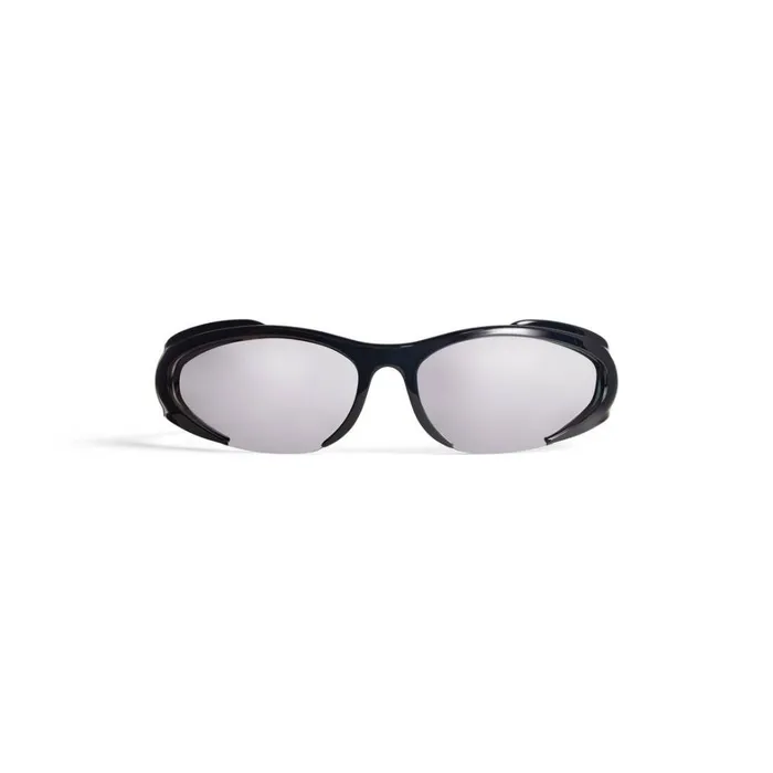 WomenMen Ski Balenciaga Skiwear 8211 Reverse Xpander Rectangle Sunglasses In Black WomenMen Ski Balenciaga Skiwear 8211 Reverse Xpander Rectangle Sunglasses In Black