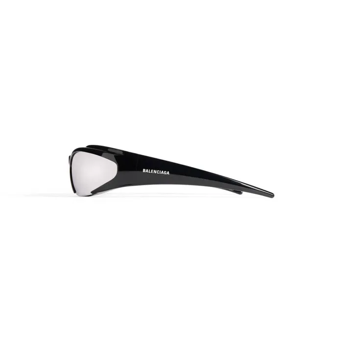 WomenMen Ski Balenciaga Skiwear 8211 Reverse Xpander Rectangle Sunglasses In Black