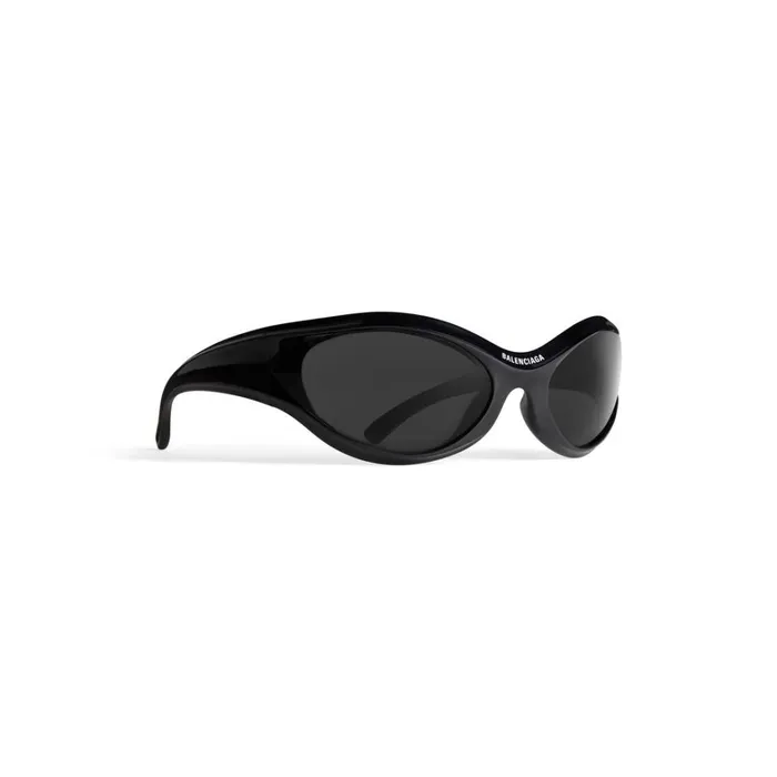 WomenMen Sunglasses Balenciaga Dynamo Round Sunglasses In Black