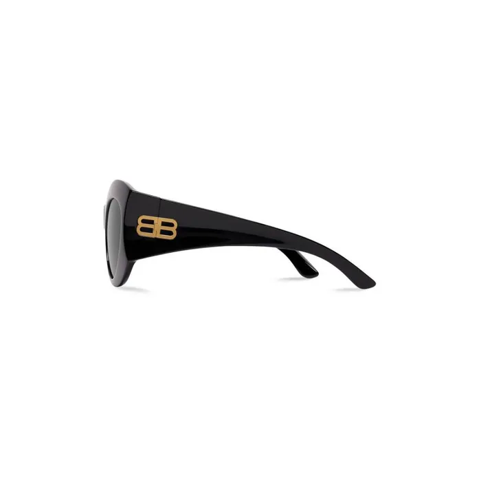 WomenMen Sunglasses Balenciaga Hourglass Round Sunglasses In Black
