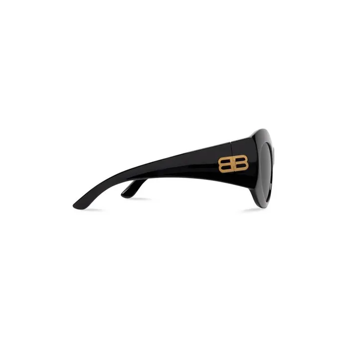 WomenMen Sunglasses Balenciaga Hourglass Round Sunglasses In Black