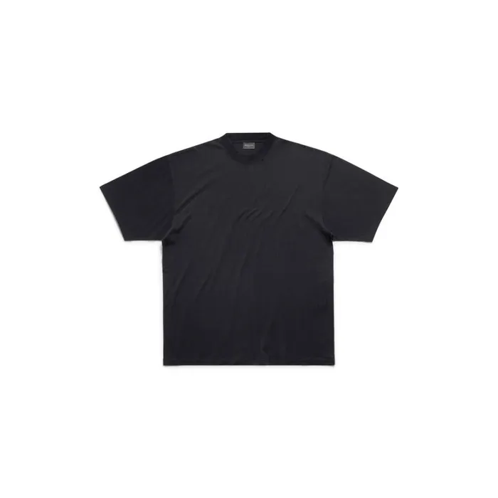 WomenMen Tshirts Balenciaga Balenciaga Tshirt Medium Fit In Black Faded