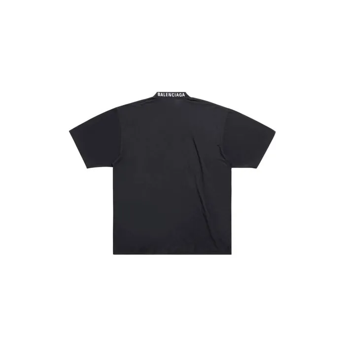 WomenMen Tshirts Balenciaga Balenciaga Tshirt Medium Fit In Black Faded