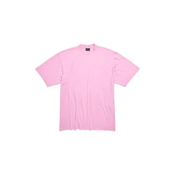 WomenMen Tshirts Balenciaga Balenciaga Tshirt Medium Fit In Pinkblack
