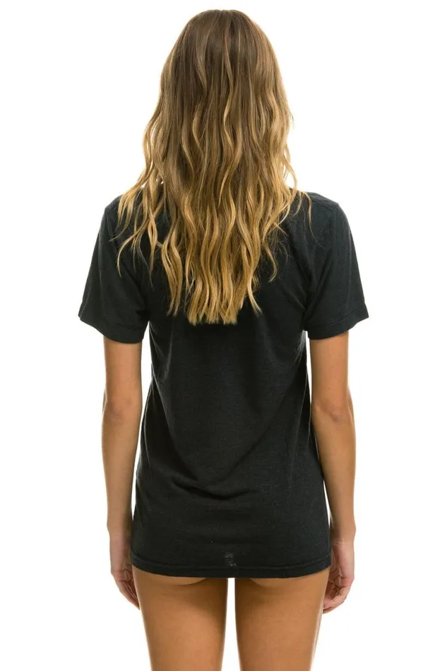 WomenMen Tees Aviator Nation Aspen Tee 8211 Charcoal