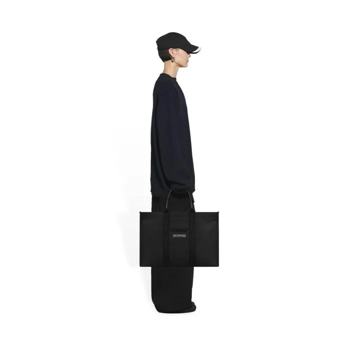 WomenMen Tote Bags Balenciaga Hardware Large Tote Bag In Black