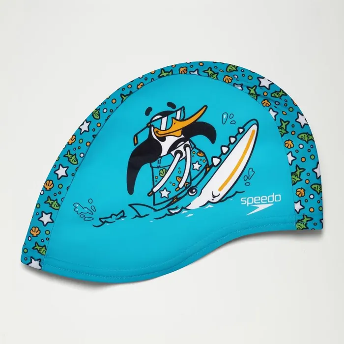 WomenMen Training Aids Speedo Infant Learn To Swim Chima African Penguin Polyester Cap Blue