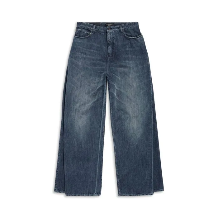WomenMen Trousers Balenciaga Double Front Trousers In Dark Blue