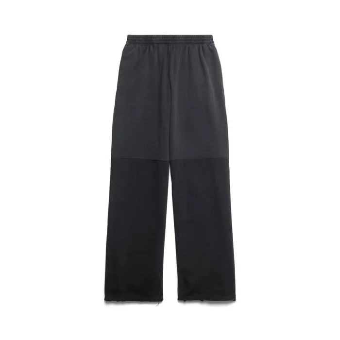 WomenMen Trousers Balenciaga Patched Sweatpants In Black