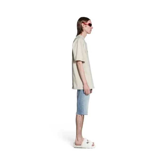 WomenMen Trousers Balenciaga Slim Shorts In Blue